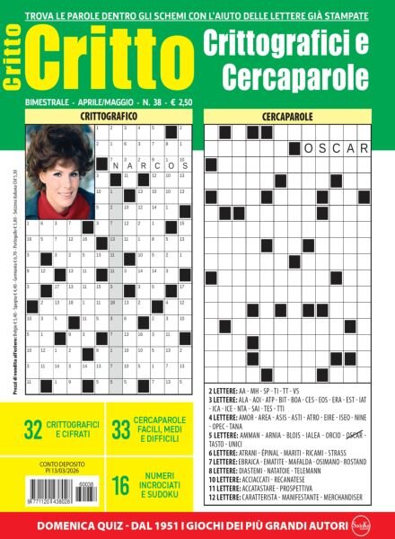 Crittografici & Carcaparole – Aprile-Maggio 2026 Cover