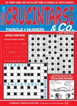 Crucintarsi & Co – Marzo 2026