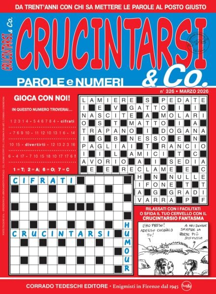 Crucintarsi & Co – Marzo 2026 Cover