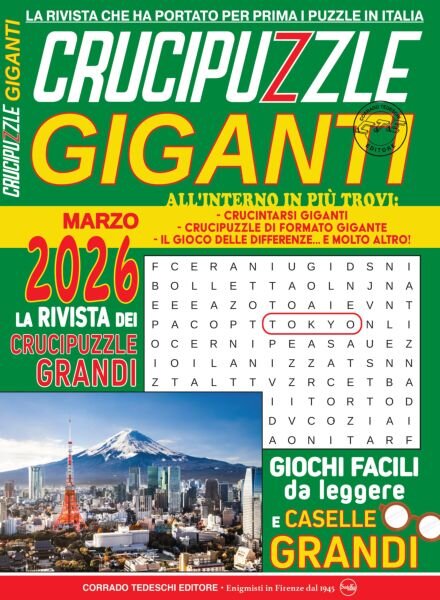 Crucipuzzle Giganti – Marzo 2026 Cover