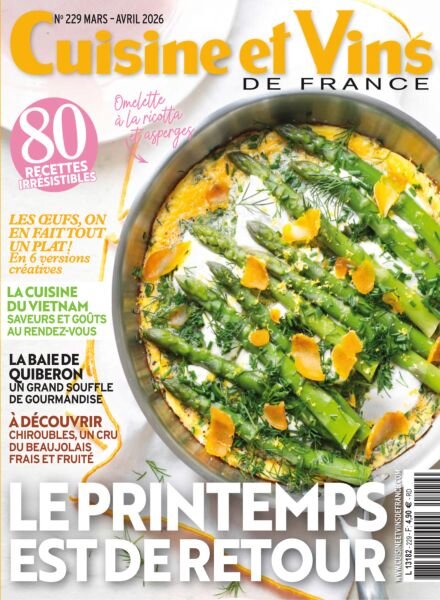 Cuisine et Vins de France – Mars-Avril 2026 Cover