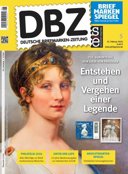 Deutsche Briefmarken-Zeitung – 25 Februar 2026 Cover