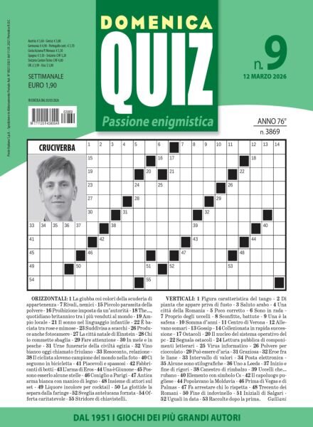 Domenica Quiz – 12 Marzo 2026 Cover