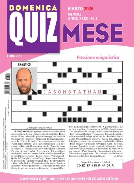 Domenica Quiz Mese – Marzo 2026 Cover