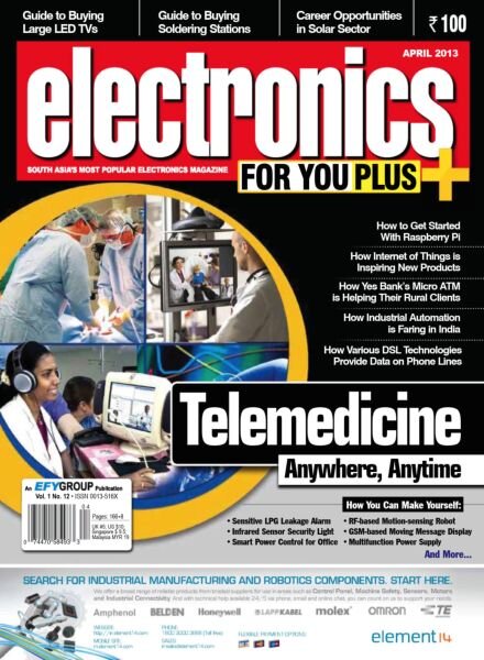 Electronics For You – April 2013 Cover
