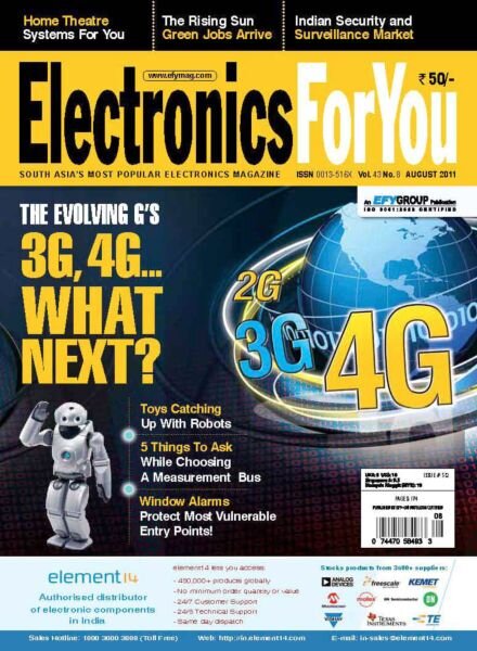 Electronics For You – August 2011 Cover