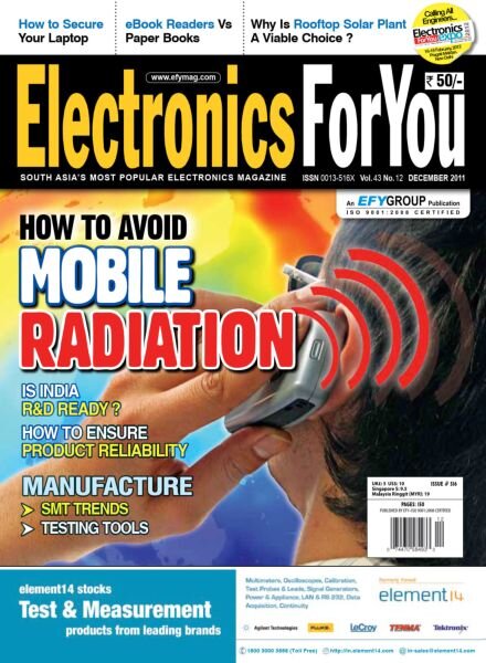 Electronics For You – December 2011 Cover