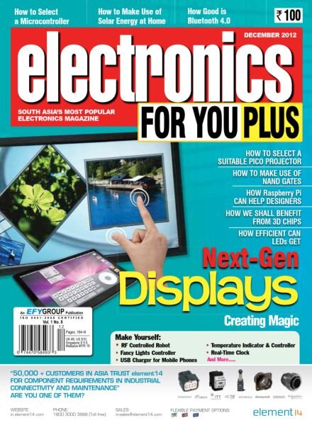 Electronics For You – December 2012 Cover