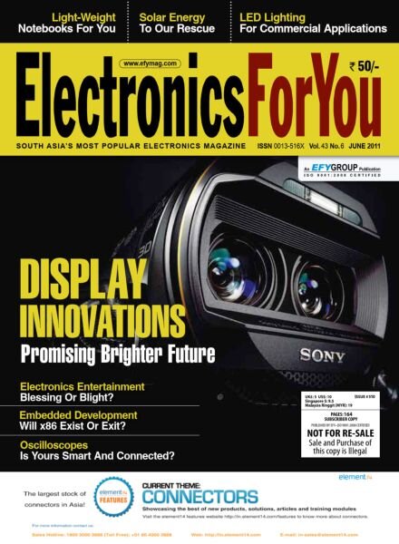 Electronics For You – June 2011 Cover