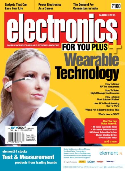 Electronics For You – March 2013 Cover