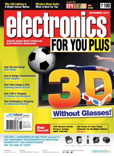Electronics For You – November 2012 Cover