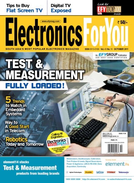 Electronics For You – October 2011 Cover
