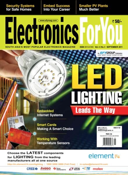 Electronics For You – September 2011 Cover