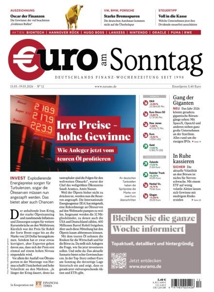 Euro am Sonntag – 13 Marz 2026 Cover