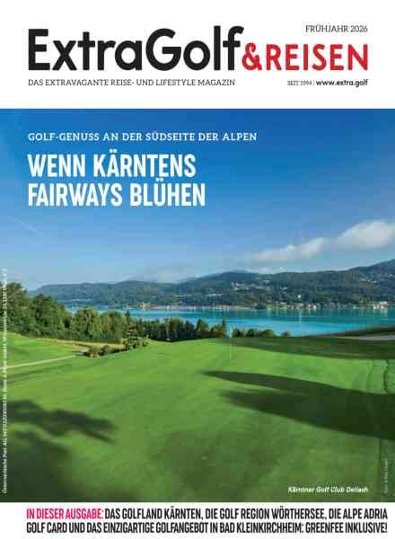 ExtraGolf & Reisen – Fruhjahr 2026 Cover