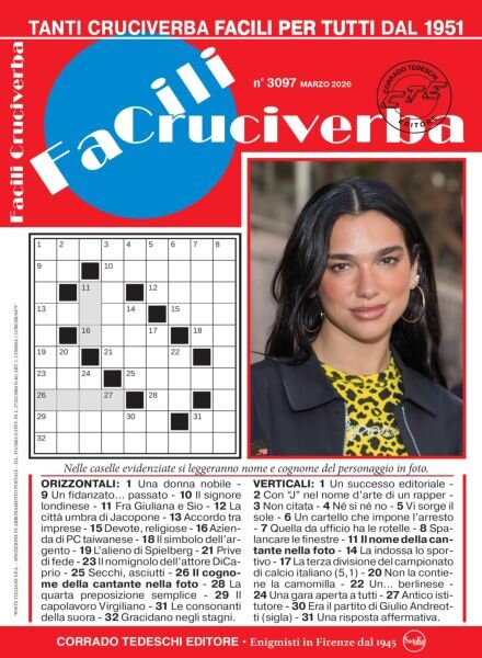 Facili Cruciverba – Marzo 2026 Cover