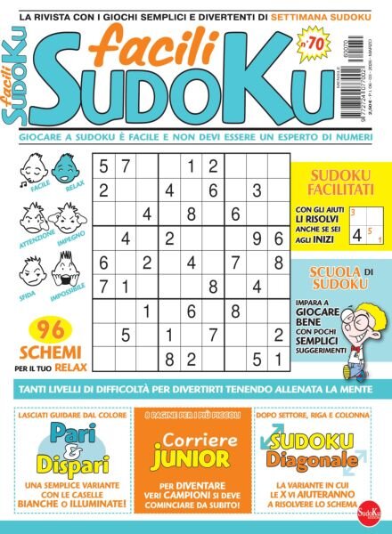 Facili Sudoku – Marzo 2026 Cover