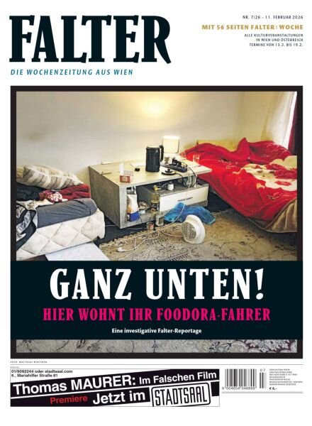 Falter Magazin – 11 Februar 2026 Cover