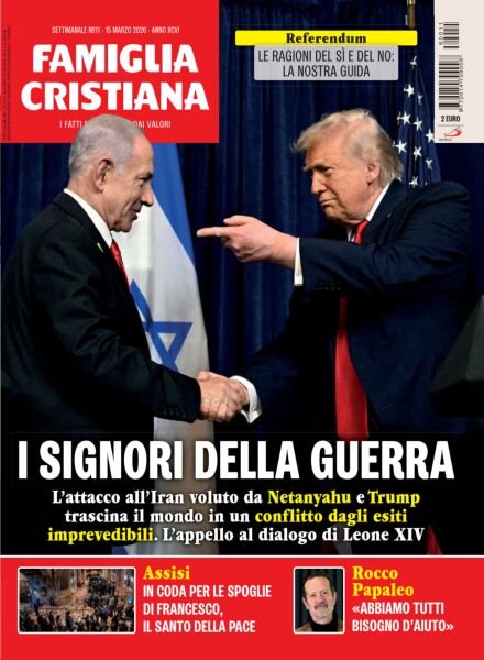 Famiglia Cristiana – 15 Marzo 2026 Cover