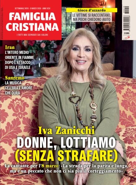 Famiglia Cristiana – 8 Marzo 2026 Cover