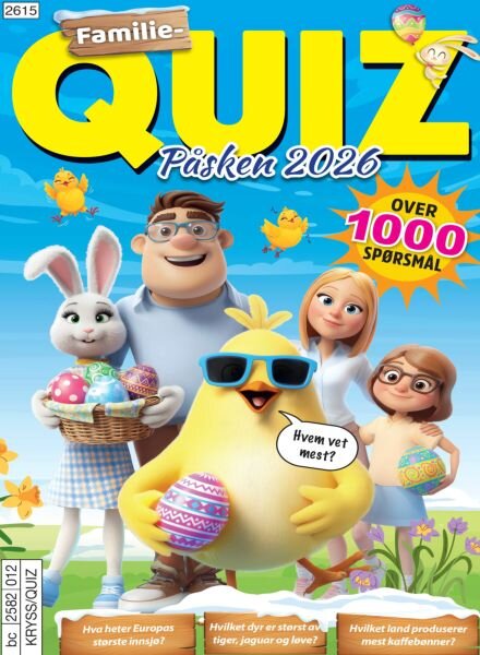Familiequiz Norge – 27 Februar 2026 Cover