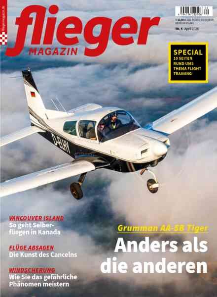 Fliegermagazin – April 2026 Cover