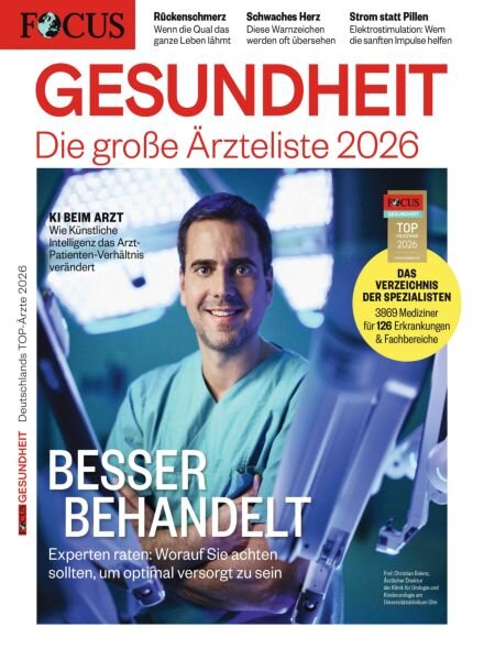 Focus Gesundheit – Marz 2026 Cover