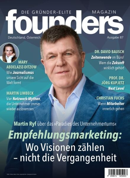 Founders Magazin – 13 Marz 2026 Cover