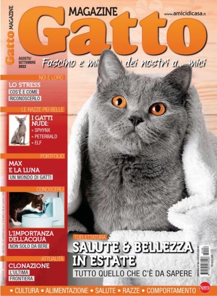 Gatto Magazine – Agosto-Settembre 2022 Cover