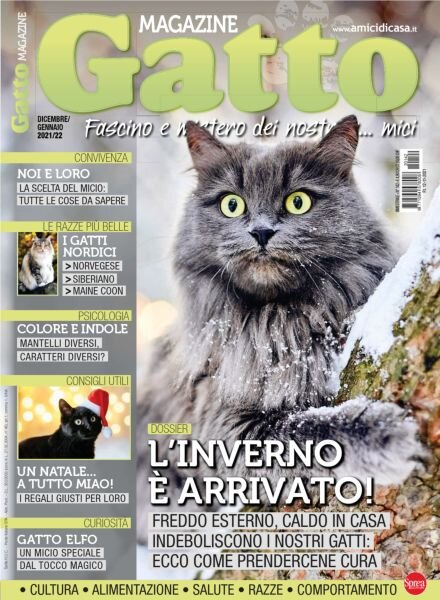 Gatto Magazine – Dicembre 2021 – Gennaio 2022 Cover