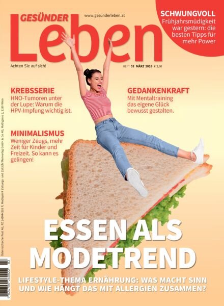 Gesunder Leben – Marz 2026 Cover