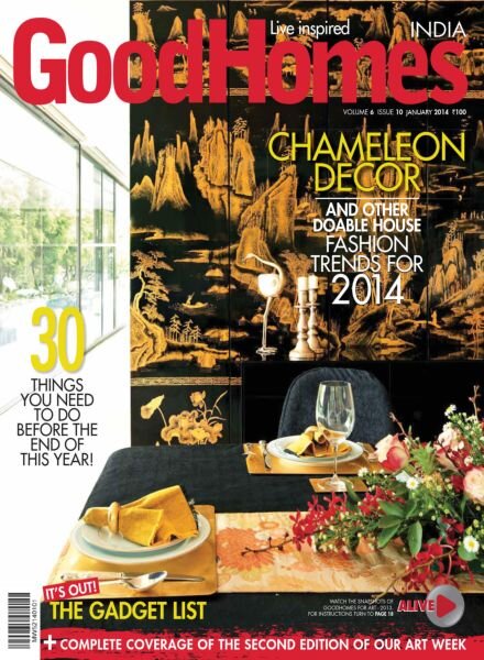 GoodHomes India – January 2014 Cover