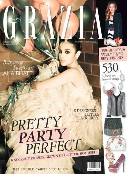 Grazia India – December 2012 Cover