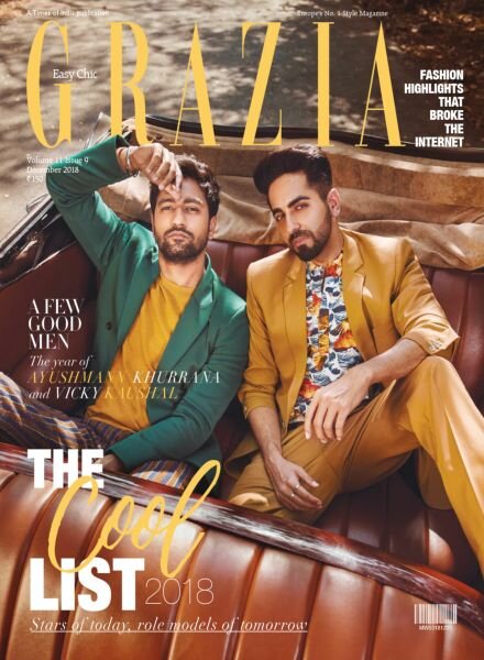 Grazia India – December 2018 Cover