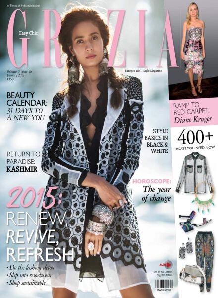 Grazia India – January 2015 Cover