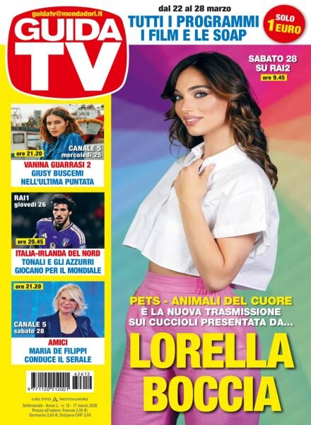 GuidaTV – 17 Marzo 2026 Cover