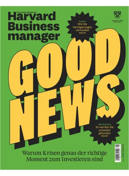 Harvard Business Manager – September 2023 Cover