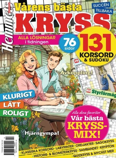 Hemmets Veckotidning Basta kryss – Mars 2026 Cover