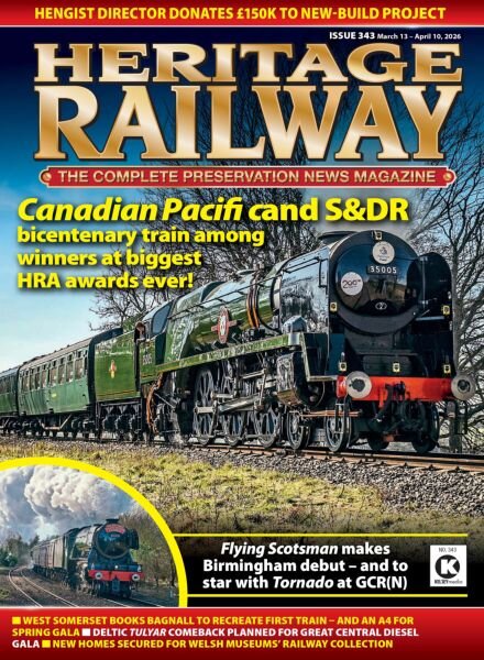 Heritage Railway – March 13 2026 Cover