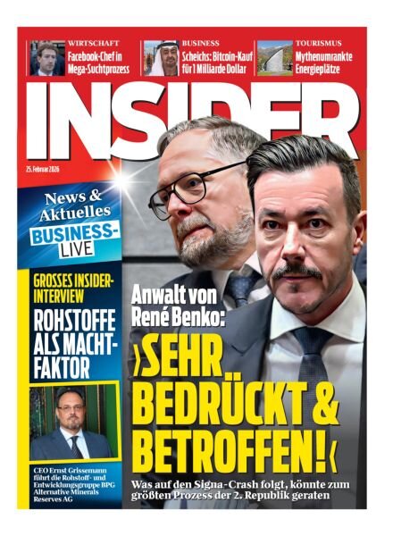 Insider Austria – 25 Februar 2026 Cover