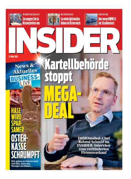 Insider Austria – 25 Marz 2026 Cover