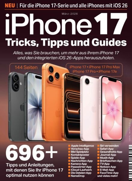 iPhone 17 Tricks Tipps und Guides – Marz 2026 Cover