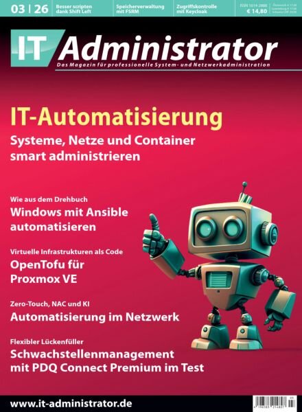 IT-Administrator – Marz 2026 Cover