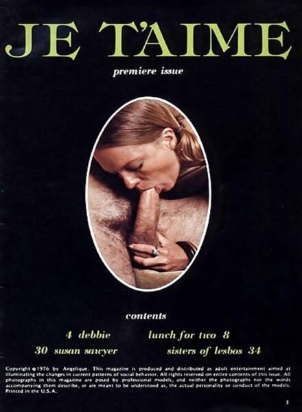 Je T’aime – 1976 Cover