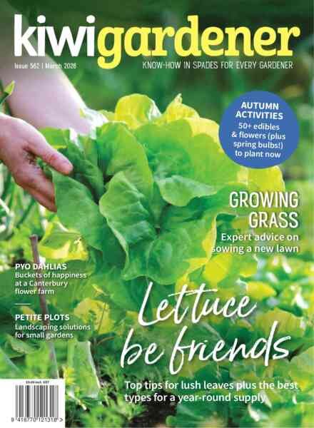 Kiwi Gardener – March 2026 Cover