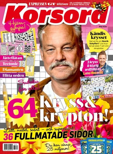 Korsord – 9 Mars 2026 Cover