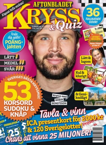 Kryss & Quiz – 16 Mars 2026 Cover