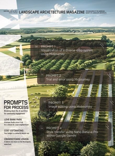 Landscape Architecture Magazine USA – March 2026 Cover
