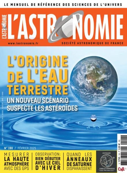 L’Astronomie – Fevrier 2025 Cover