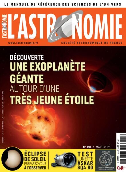 L’Astronomie – Mars 2025 Cover